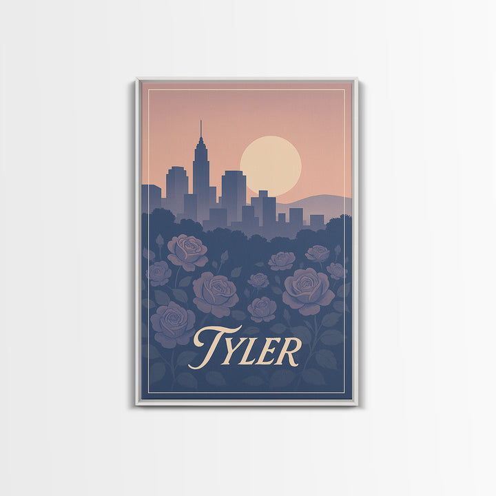 Tyler Travel Poster, Canvas Print, Vintage Travel Poster Art, Tyler Art Print, Gift For Travelers, Retro Travel Print, Travel Poster Set