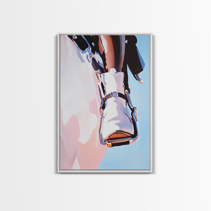 Pink Cowboy Boots, Coastal Cowgirl Art, Western Aesthetic, Framed Canvas Print, Rustic Decor, Light Pink Wall Art, Bedroom Art, Farmhouse Art, Gift Idea