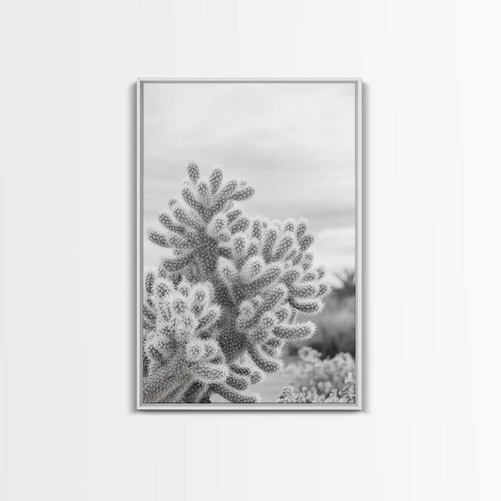 Cactus photography, desert wall art, framed canvas print, Joshua tree art, rustic decor, botanical prints, boho wall art, minimalist art