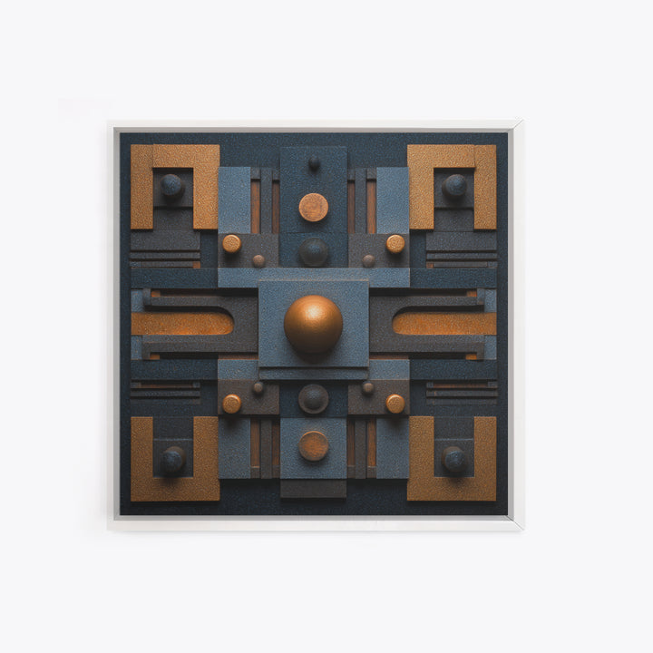 Sound Booth Foam Pattern Transformed into Design Canvas Print, Recording Studio Art, Musician Posters, Studio Decor, Analog, RSA-1x1-24