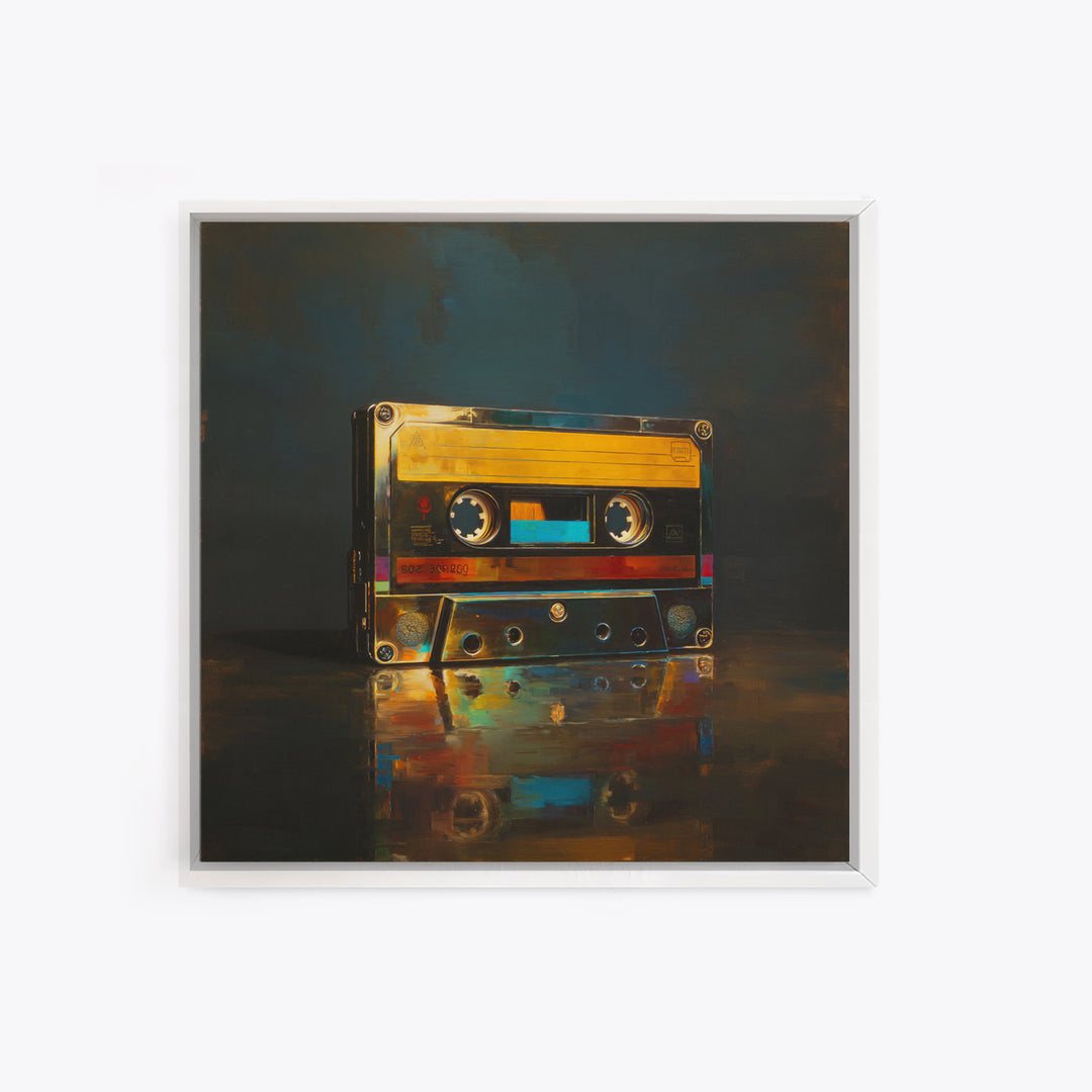 Retro Cassette Tape Canvas Print, Recording Studio Art, Rock Music Art, Studio Decor, Fine Art, Analog, Art Print, Room Decor, RSA-1x1-59