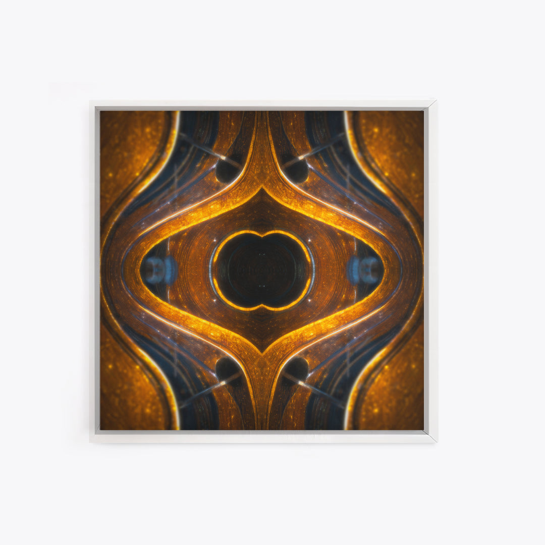 Vinyl Groove Closeup as Circular Abstract Canvas Print, Recording Studio Art, Guitar Wall Art, Studio Decor, Fine Art, Analog, RSA-1x1-86