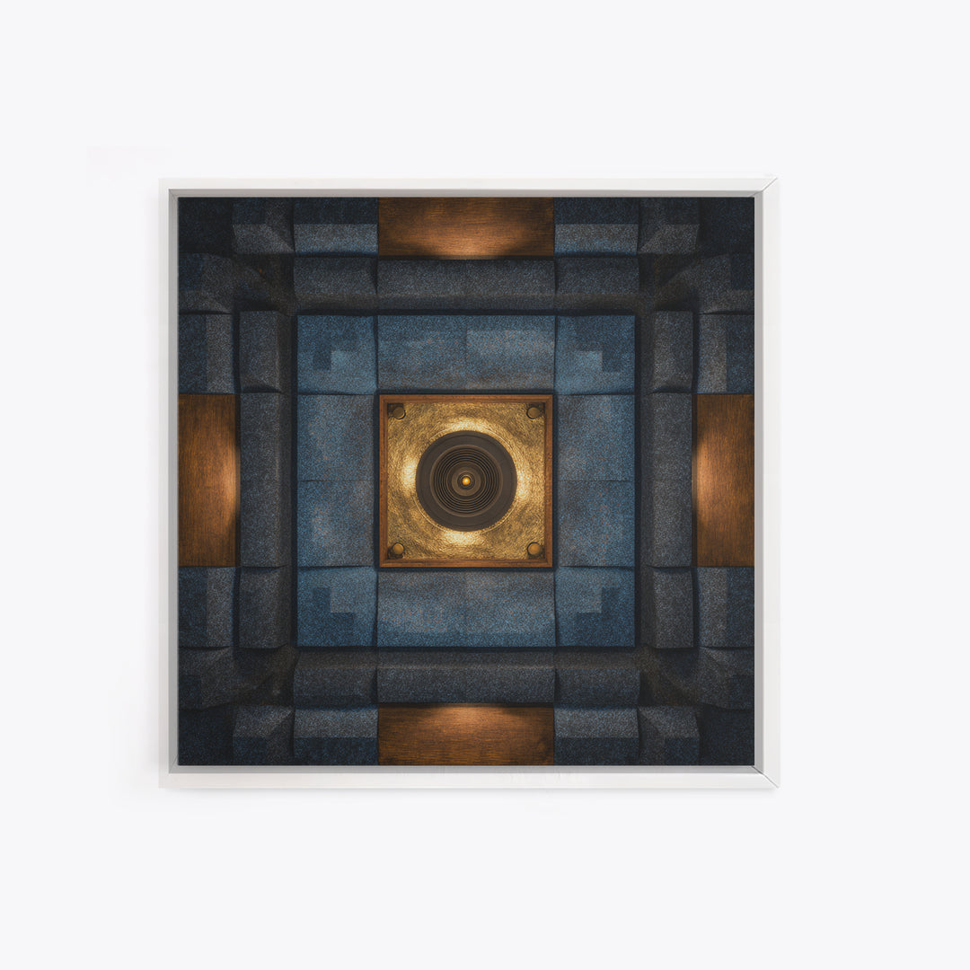 Sound Booth Foam Pattern Transformed into Design Canvas Print, Recording Studio Art, Printable Wall Art, Studio Decor, Analog, RSA-1x1-96