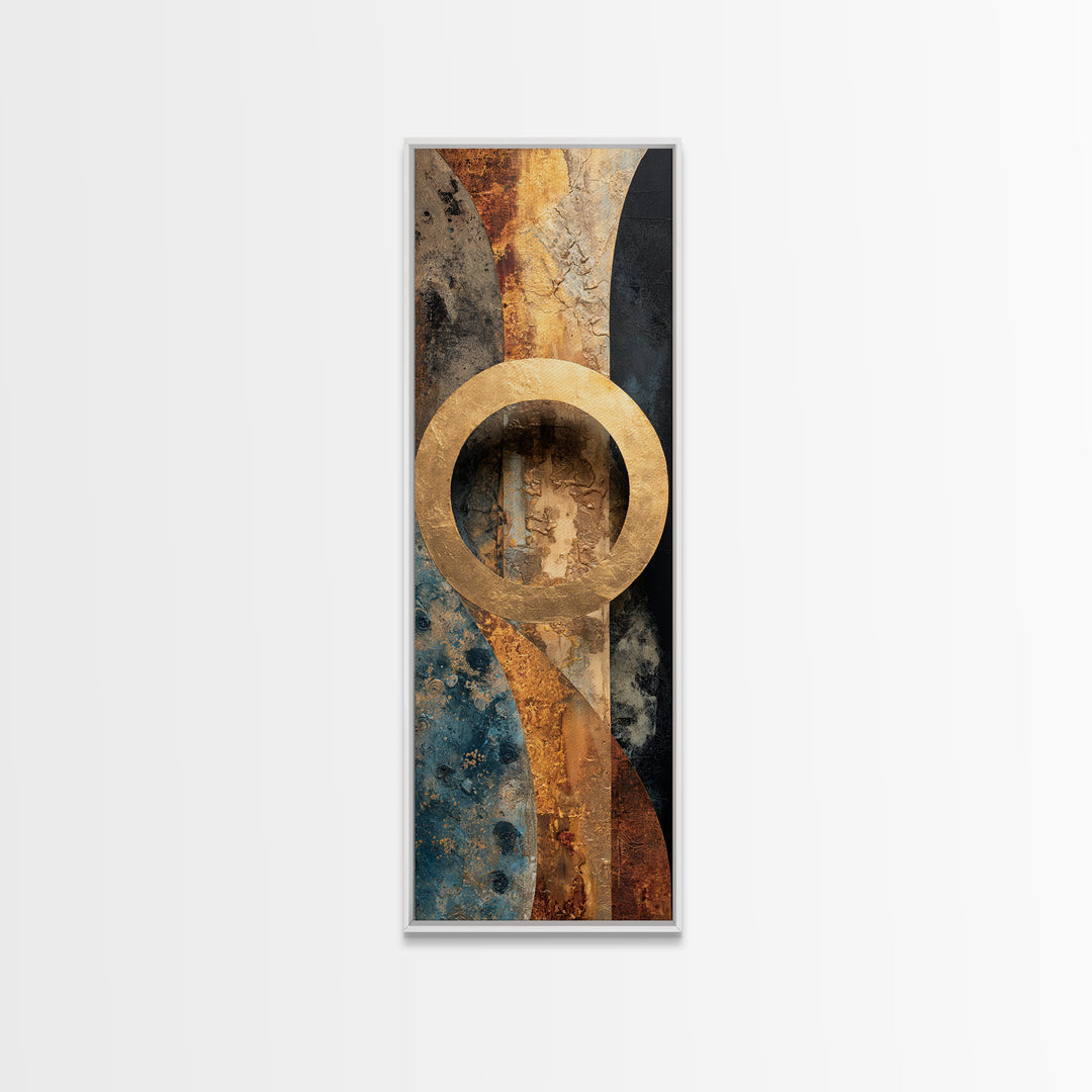 Vinyl Groove Closeup as Circular Abstract Canvas Print, Recording Studio Art, Music Decor, Studio Decor, Abstract Art, Analog, RSA-1x3-2
