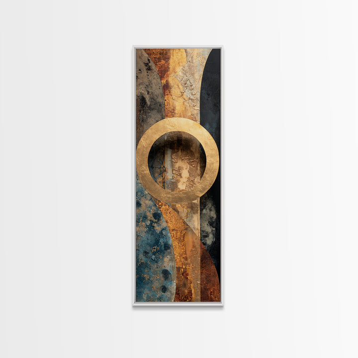 Vinyl Groove Closeup as Circular Abstract Canvas Print, Recording Studio Art, Music Decor, Studio Decor, Abstract Art, Analog, RSA-1x3-2