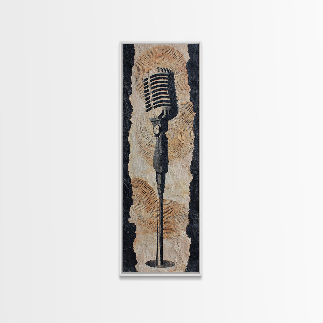 Album Cover Abstract Without Readable Text Canvas Print, Recording Studio Art, Youtube Studio Decor, Studio Decor, Analog, RSA-1x3-34