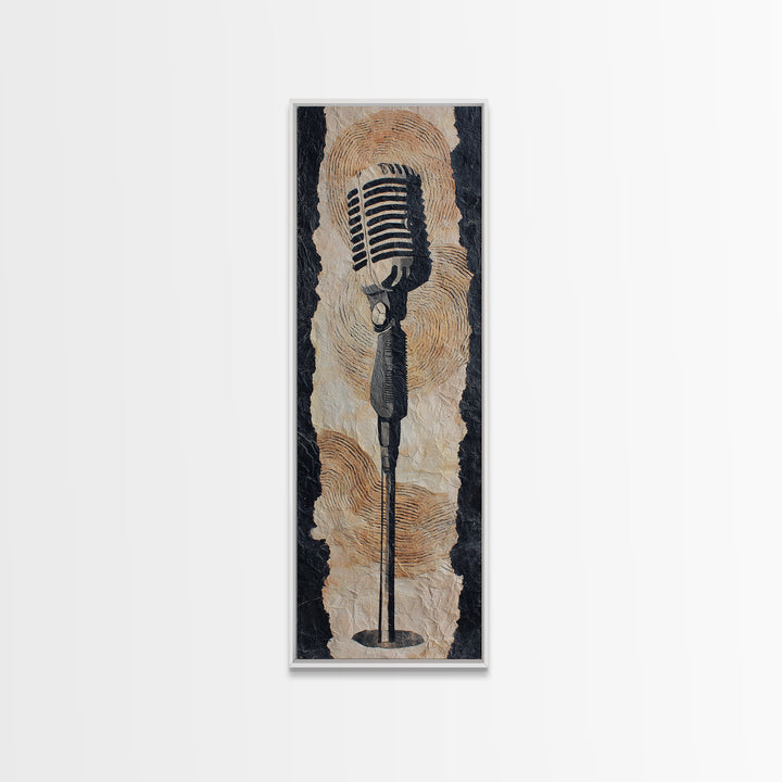 Album Cover Abstract Without Readable Text Canvas Print, Recording Studio Art, Youtube Studio Decor, Studio Decor, Analog, RSA-1x3-34