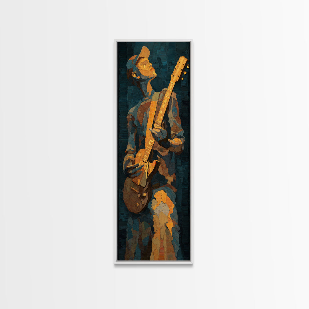 Sound Booth Foam Pattern Transformed into Design Framed Canvas Print, Recording Studio Art, Modern Decor, Studio Decor, Analog, RSA-1x3-36