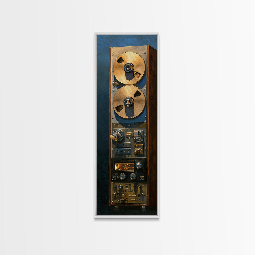 Reel to Reel Tape Machine Canvas Print, Recording Studio Art, Music Studio, Studio Decor, Fine Art, Analog, Modern Decor, RSA-1x3-38
