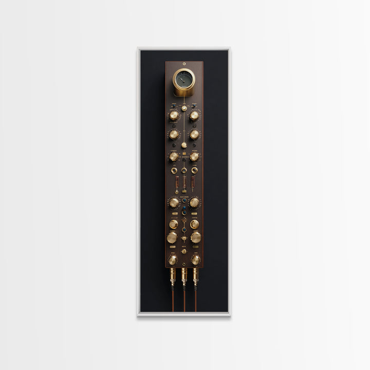 Analog Synthesizer Knobs and Cables Canvas Print, Recording Studio Art, Youtube Studio Decor, Studio Decor, Oil Painting, RSA-1x3-97