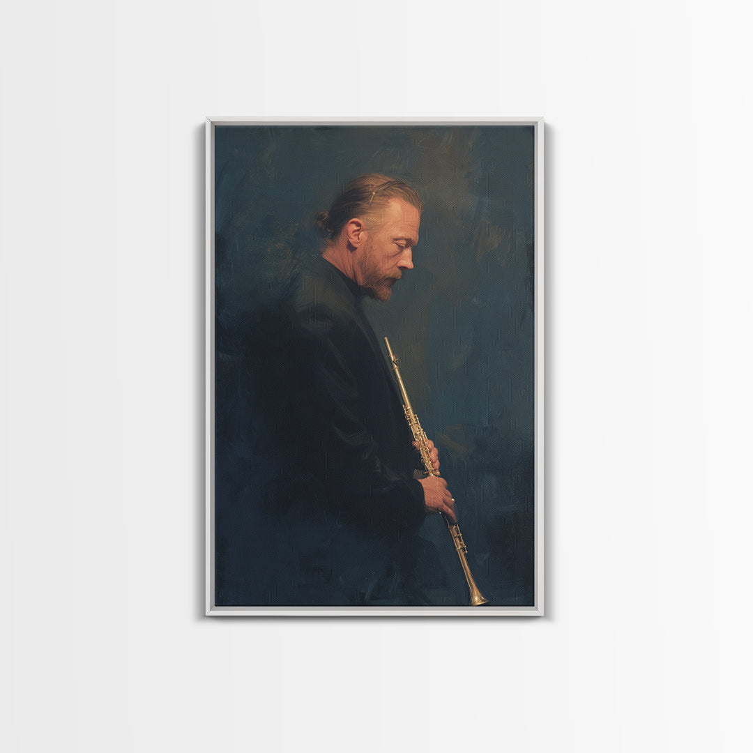 Conductor Baton and Sheet Shapes Without Text Framed Canvas Print, Recording Studio Art, Home Decor, Studio Decor, Analog, RSA-2x3-26