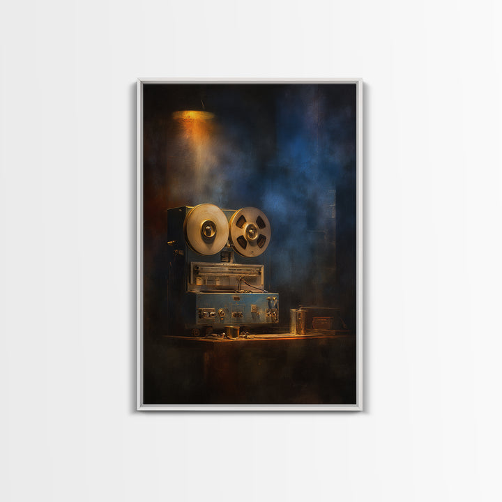 Reel to Reel Tape Machine Canvas Print, Recording Studio Art, Contemporary Art, Studio Decor, Analog, Digital Download Art, RSA-2x3-82