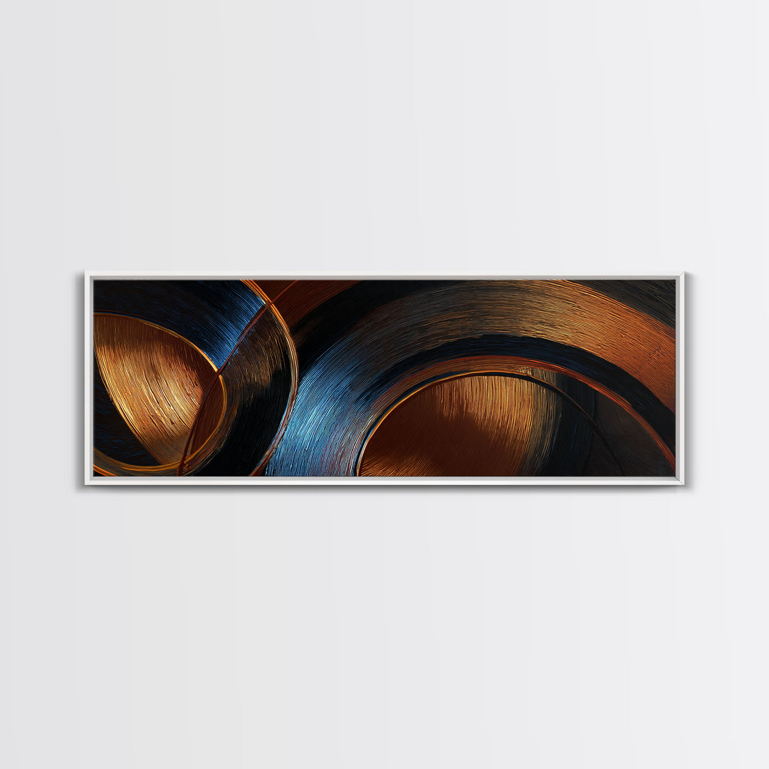Vinyl Groove Closeup as Circular Abstract Canvas Print, Recording Studio Art, Room Decor, Studio Decor, Abstract Art, Analog, RSA-3x1-30