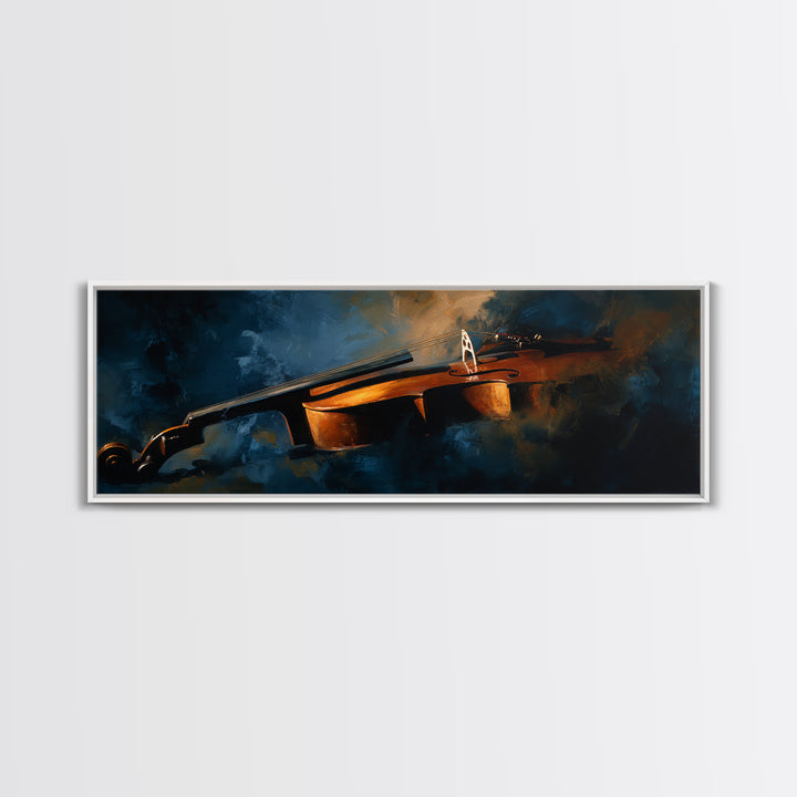 Cello Curve Closeup Canvas Print, Recording Studio Art, Guitar Wall Art, Studio Decor, Fine Art, Analog, Textured Painting, RSA-3x1-36