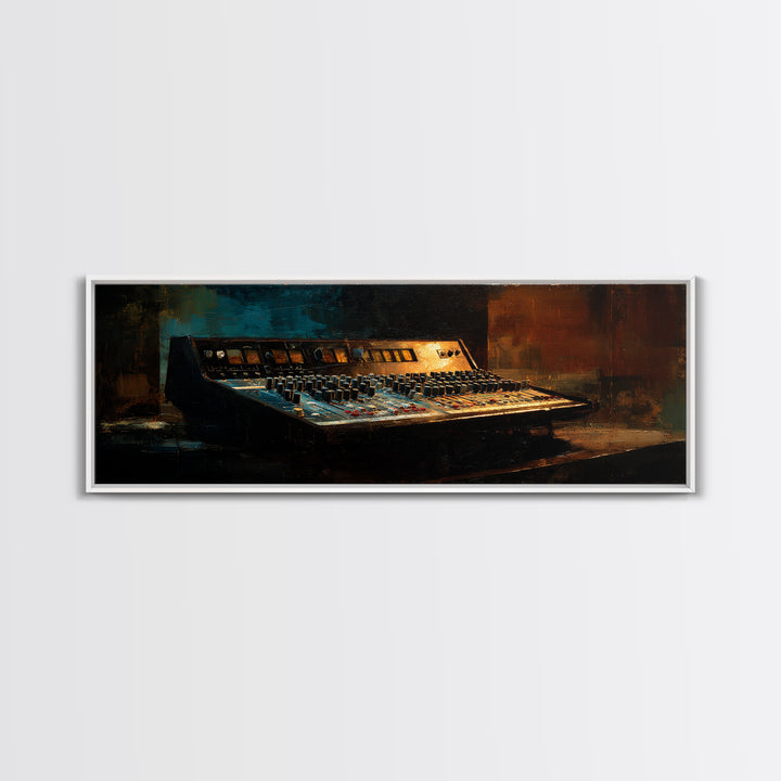 Mixing Console Faders Canvas Print, Recording Studio Art, Music Wall Art, Studio Decor, Fine Art, Analog, Musician Posters, RSA-3x1-46
