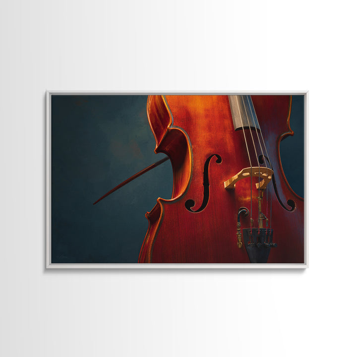 Cello Curve Closeup Canvas Print, Recording Studio Art, Digital Download Art, Studio Decor, Analog, Downloadable Print, RSA-3x2-48