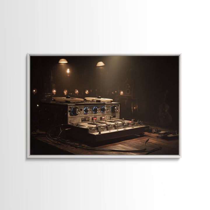 Reel to Reel Tape Machine Canvas Print, Recording Studio Art, Music Wall Art, Studio Decor, Fine Art, Analog, Musician Posters, RSA-3x2-54