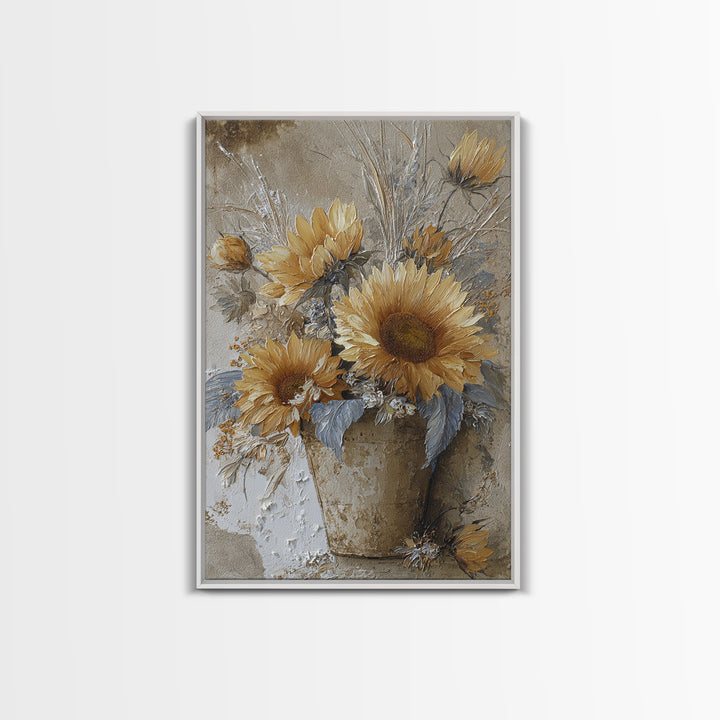 Old Boots Filled Framed Canvas Print, Rustic Art, Wall Art, Farmhouse Decor, Rustic, Living Room Decor, Abstract Wall Art, RUS-2x3-38