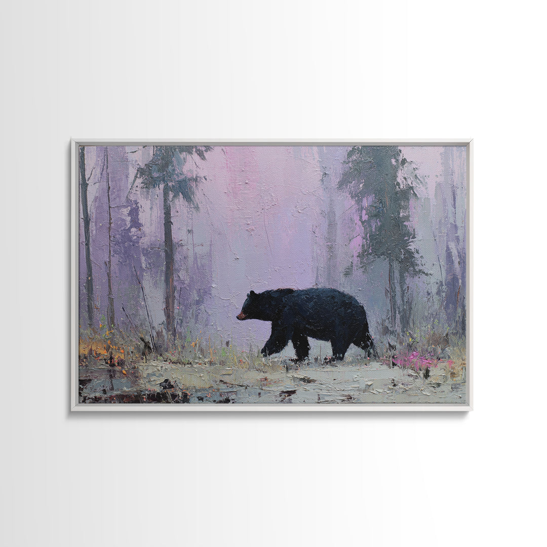Buffalo Portrait with Western Texture Framed Canvas Print, Rustic Art, Digital Prints, Farmhouse Decor, Oil Painting, Rustic, RUS-3x2-2