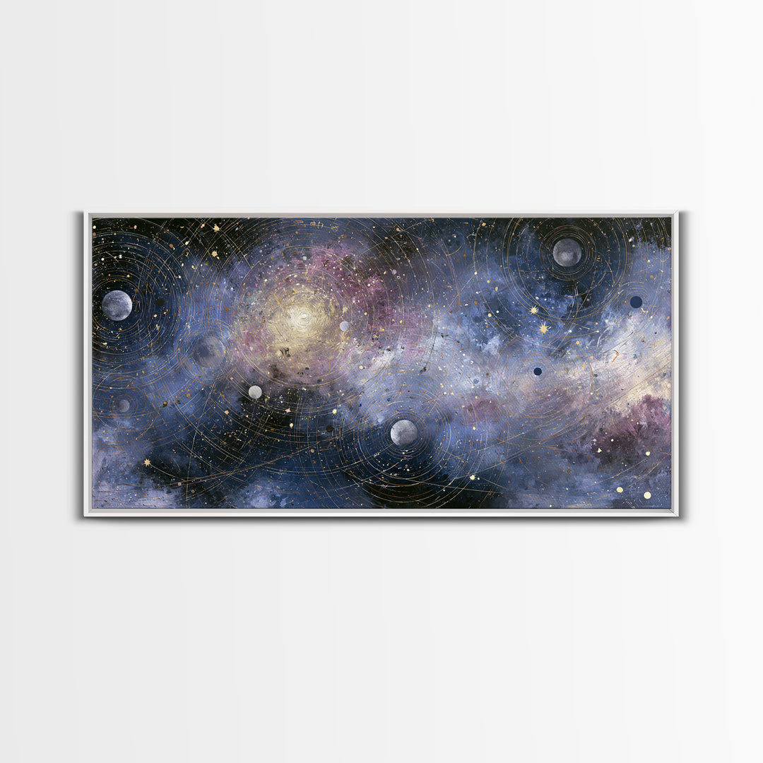 Distant Star Cluster Canvas Print, Space Art, Art Prints, Spa Decor, Fine Art, Serenity, Abstract Wall Art, Modern Wall Art, SAR-2x1-64