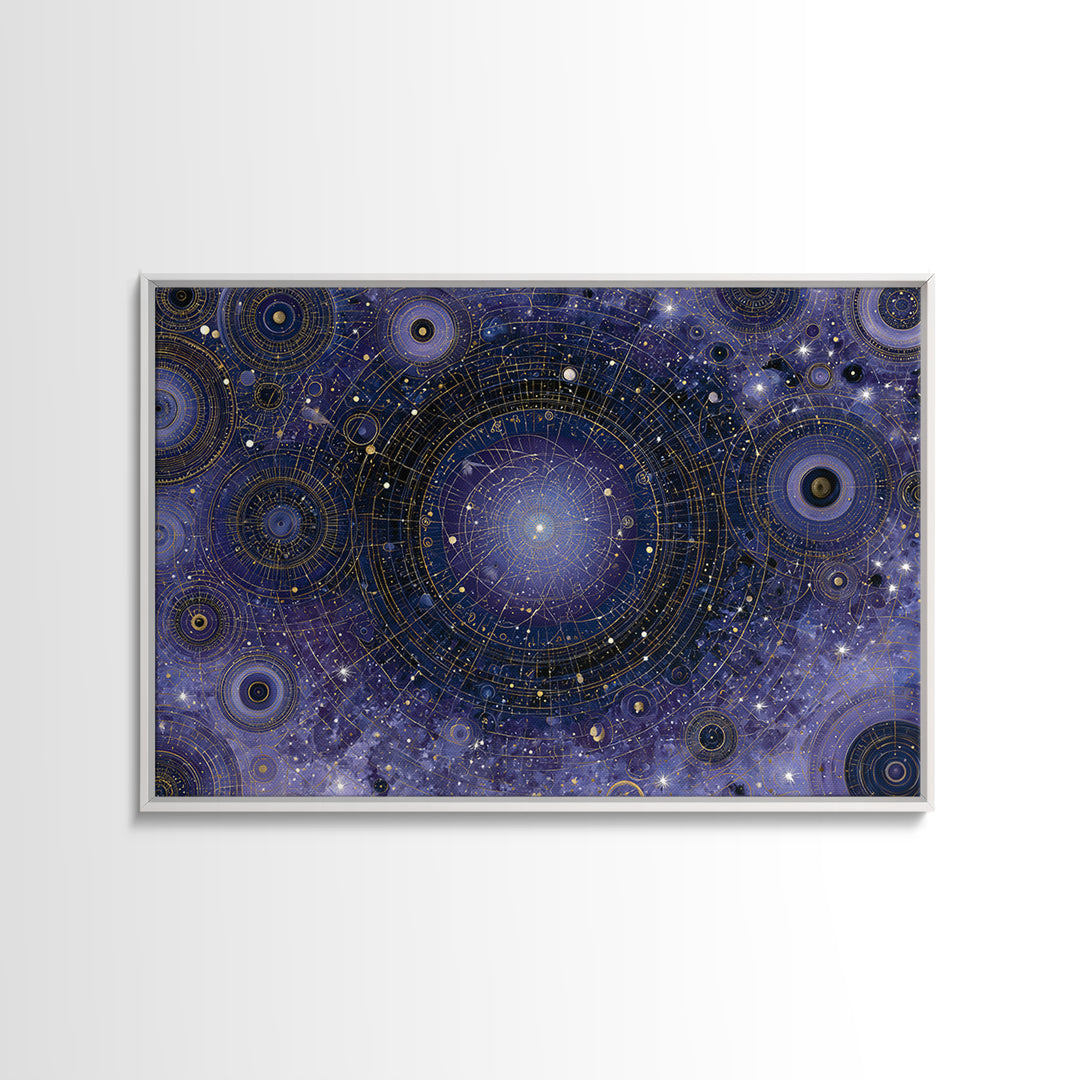 Distant Star Cluster Canvas Print, Space Art, Minimalist Decor, Spa Decor, Fine Art, Serenity, Digital Art, Printable Wall Art, SAR-3x2-48