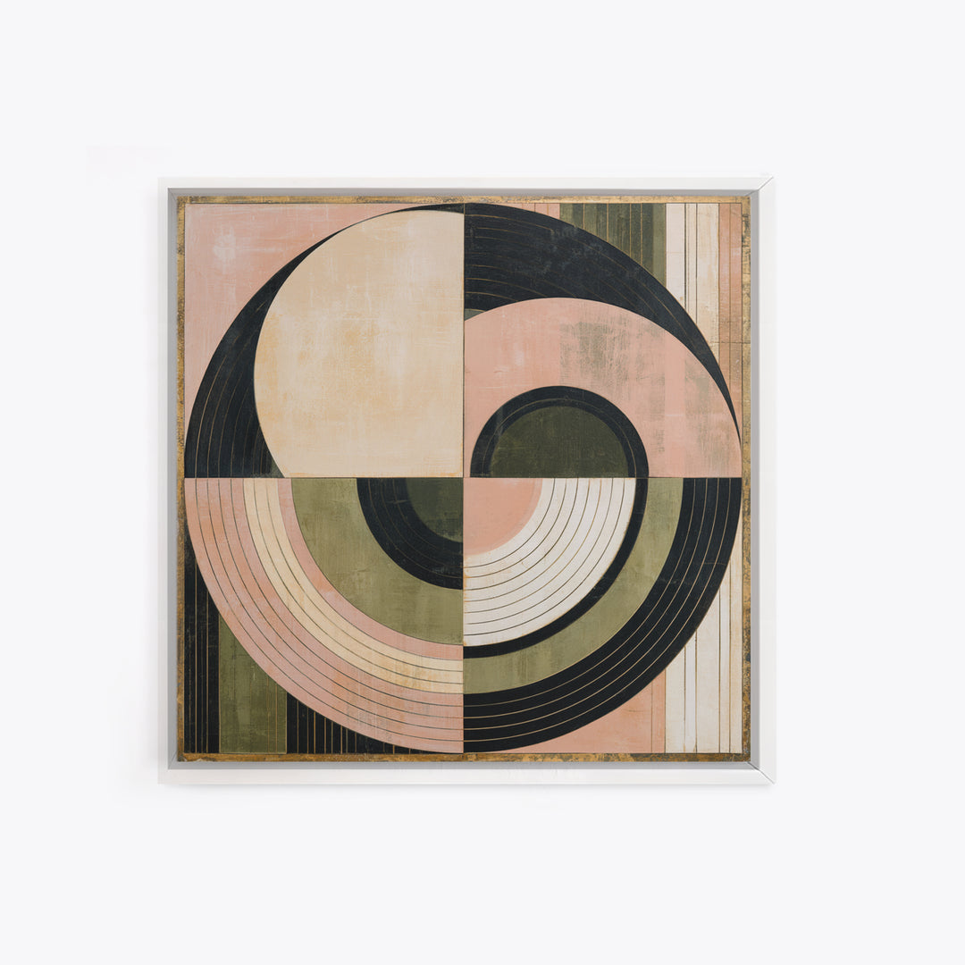 Minimal Sun over Pine Forest Canvas Print, Scandinavian Art, Luxury Decor, Living Room Decor, Fine Art, Nordic, SCA-1x1-17