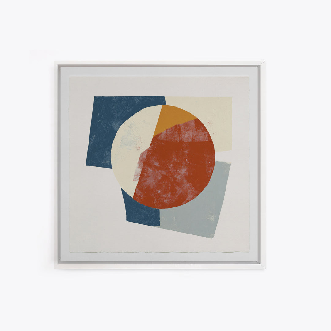 Minimal Sun over Pine Forest Framed Canvas Print, Scandinavian Art, Wall Art, Living Room Decor, Oil Painting, Nordic, SCA-1x1-41