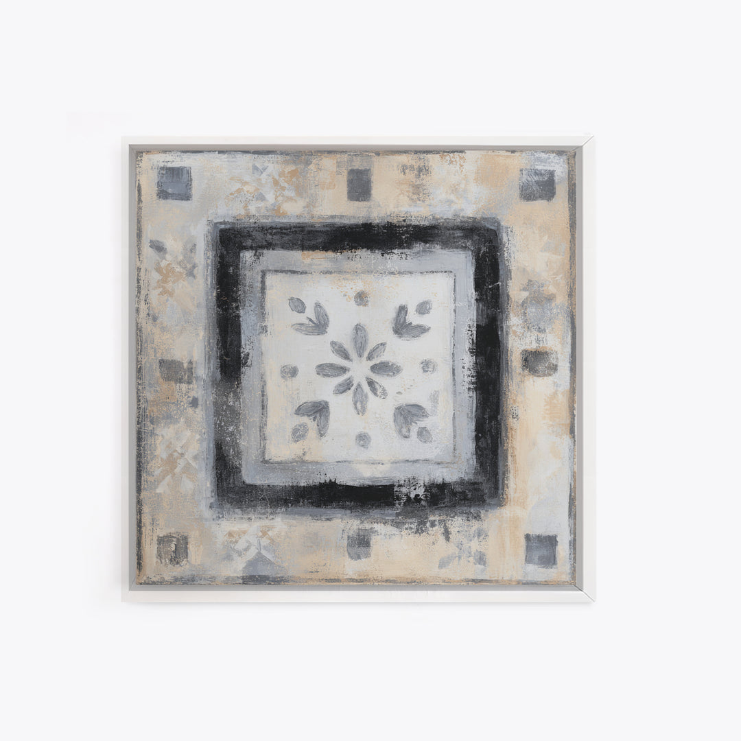 Minimal Meadow Flowers Framed Canvas Print, Scandinavian Art, Fine Art Print, Living Room Decor, Fine Art, Nordic, Printable, SCA-1x1-58