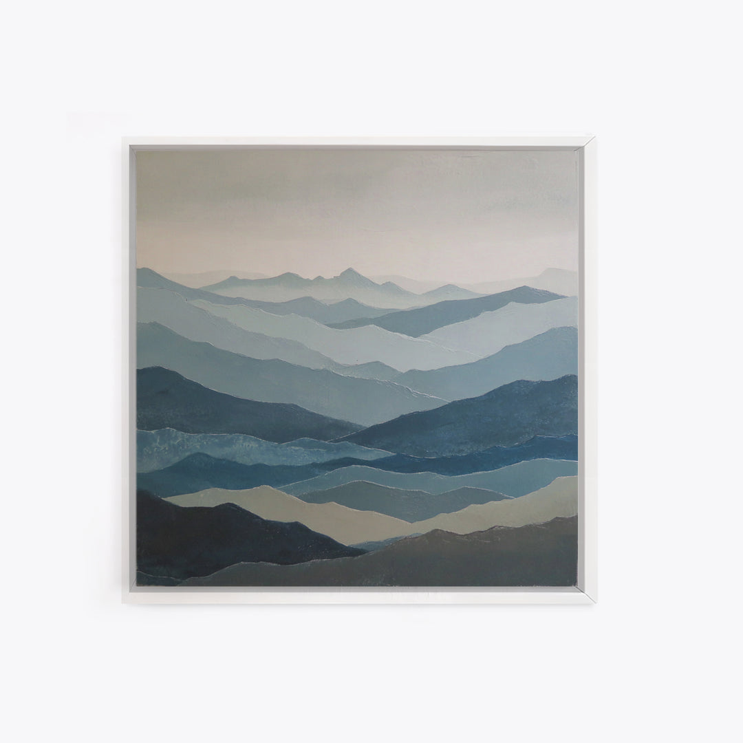Abstract Arch Shapes Framed Canvas Print, Scandinavian Art, Statement Artwork, Living Room Decor, Fine Art, Nordic, Art Print, SCA-1x1-62