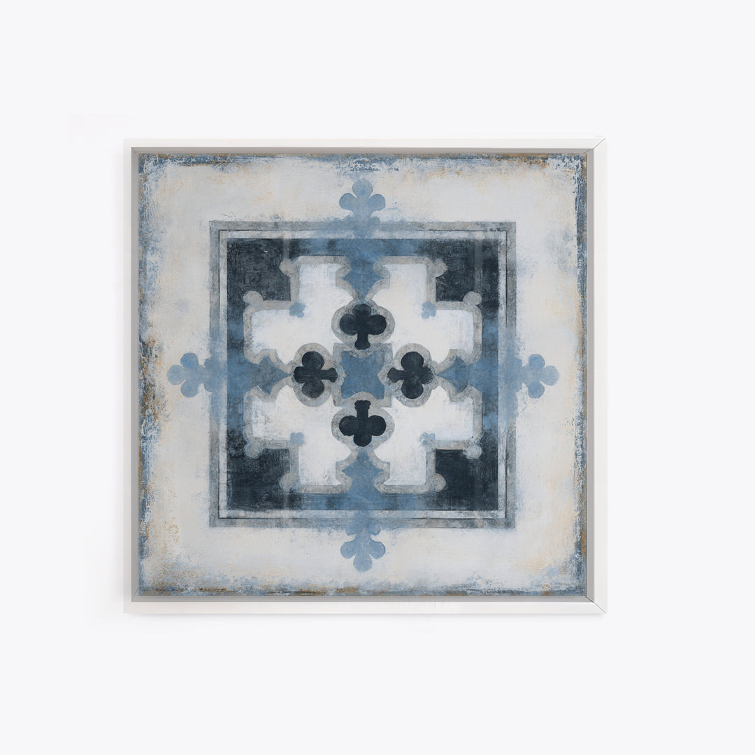 Scandinavian Textile Pattern Framed Canvas Print, Scandinavian Art, Wall Art, Living Room Decor, Fine Art, Nordic, SCA-1x1-88