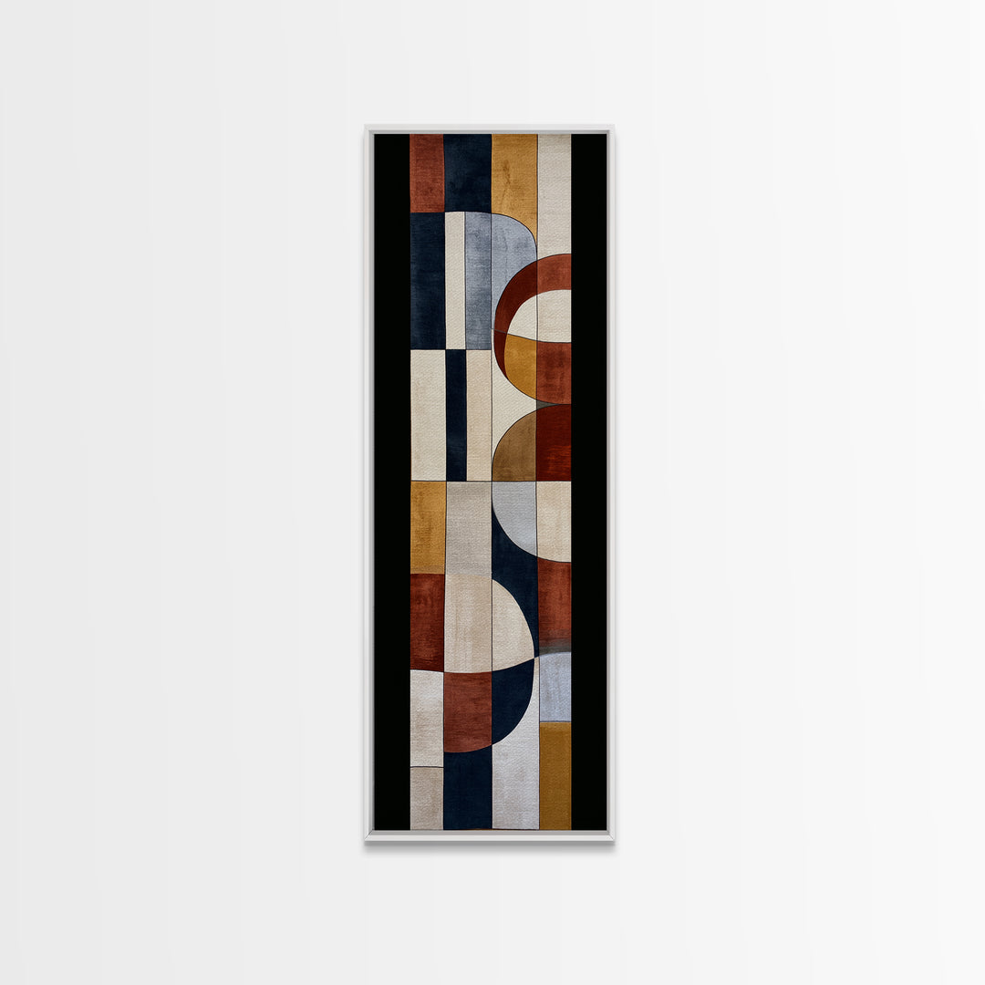 Soft Wool Texture Abstract Framed Canvas Print, Scandinavian Art, Room Decor, Living Room Decor, Nordic, Mid Century Modern, SCA-1x3-79