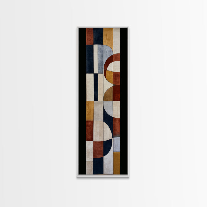 Soft Wool Texture Abstract Framed Canvas Print, Scandinavian Art, Room Decor, Living Room Decor, Nordic, Mid Century Modern, SCA-1x3-79