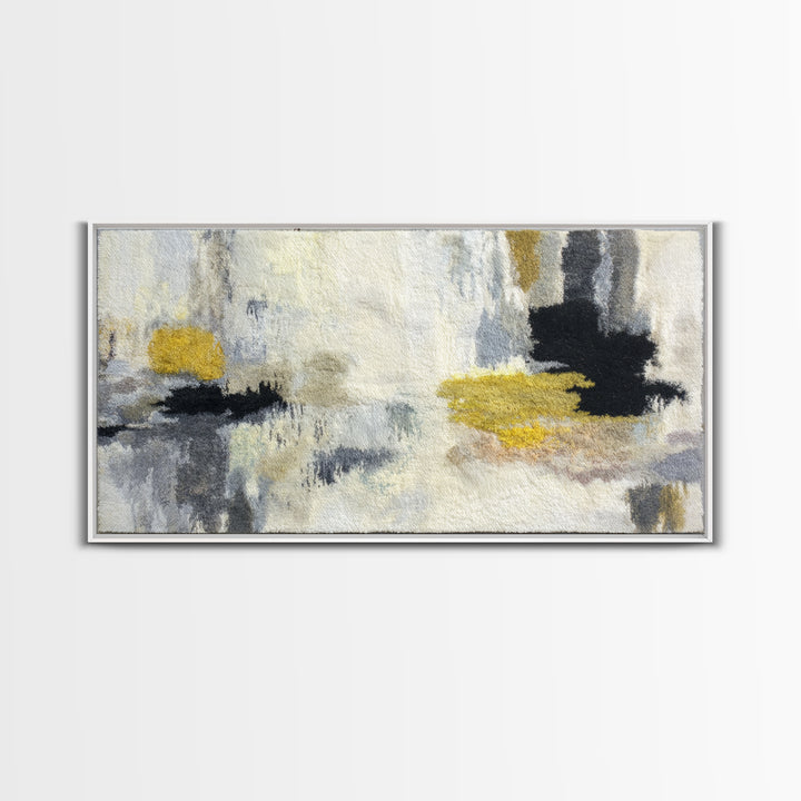 Scandinavian Textile Pattern Framed Canvas Print, Scandinavian Art, Textured Painting, Living Room Decor, Fine Art, Nordic, SCA-2x1-12