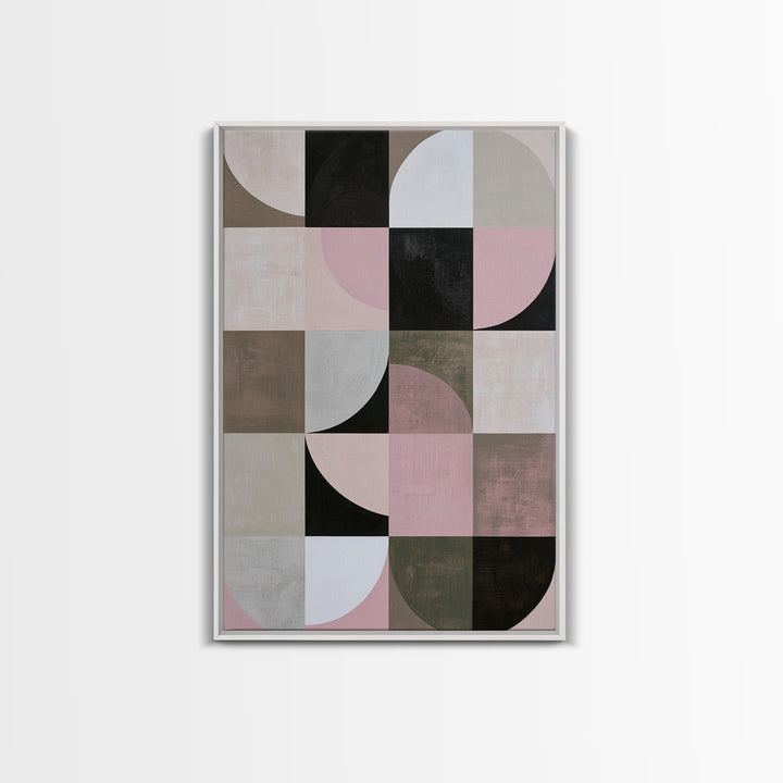 Scandinavian Textile Pattern Canvas Print, Scandinavian Art, Floral Wall Art, Living Room Decor, Nordic, Minimalist Decor, SCA-2x3-96