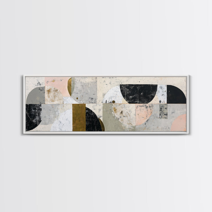 Abstract Arch Shapes Canvas Print, Scandinavian Art, Living Room Decor, Abstract Art, Nordic, Modern Wall Art, SCA-3x1-30