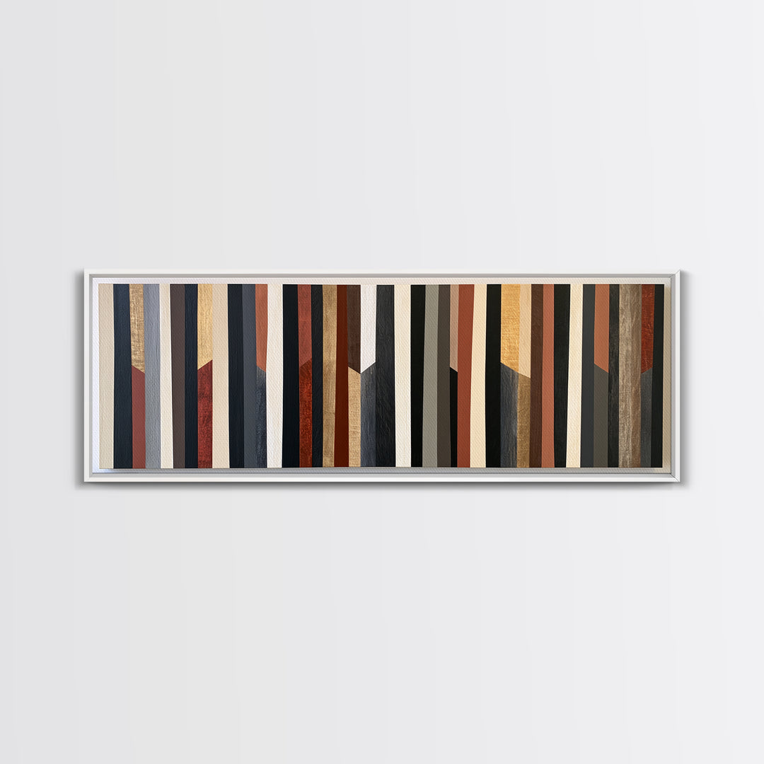 Scandinavian Textile Pattern Framed Canvas Print, Scandinavian Art, Wall Art, Living Room Decor, Fine Art, Nordic, SCA-3x1-56