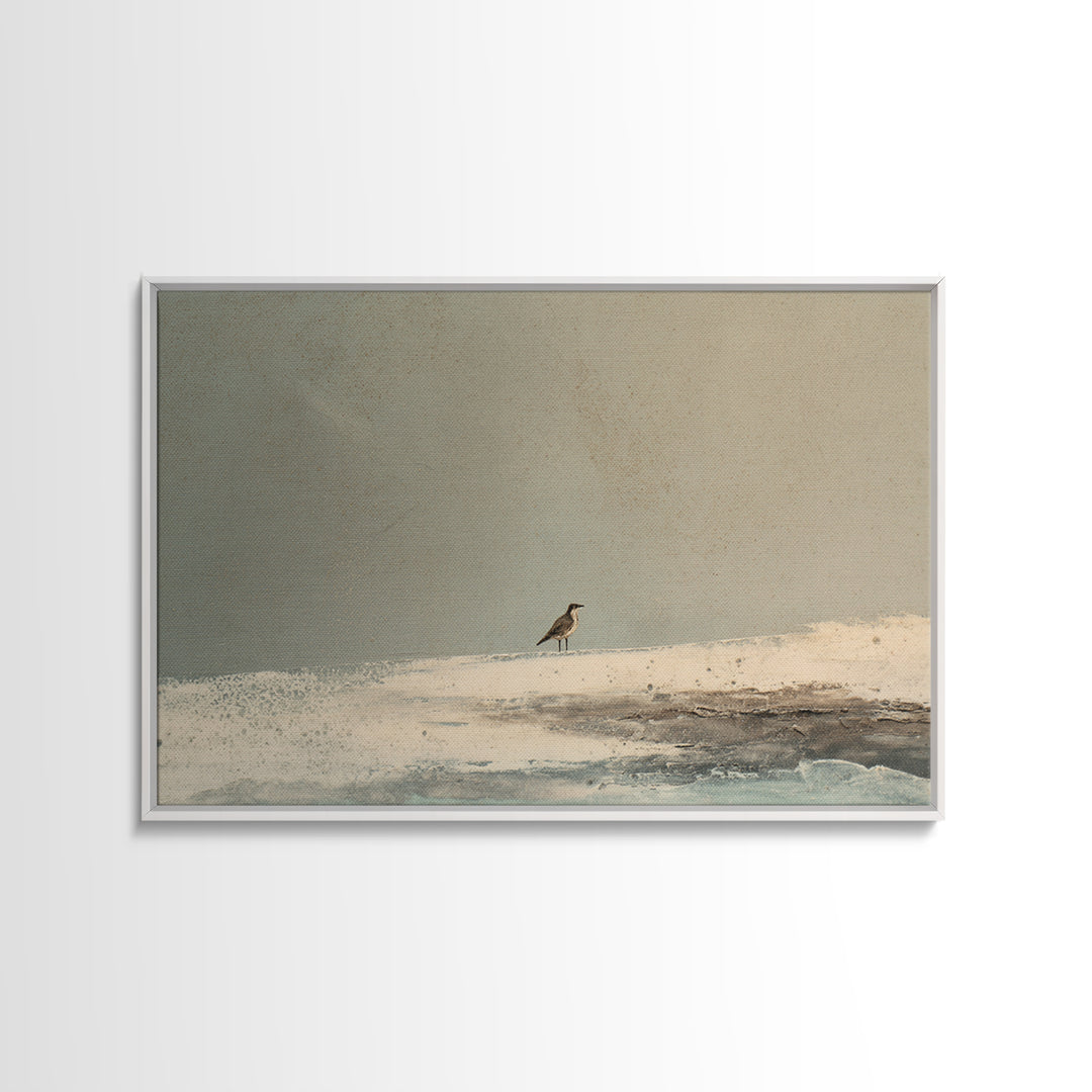 Nordic Folk Bird Framed Canvas Print, Scandinavian Art, Scandinavian, Living Room Decor, Fine Art, Nordic, Wall Art, Home Decor, SCA-3x2-15