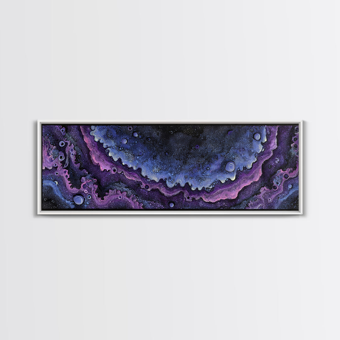 Cyborg Portrait with Reflective Visor Canvas Print, Scifi Art, Weird Art, Living Room Decor, Fine Art, Orbit, Art Print, SCI-3x1-49