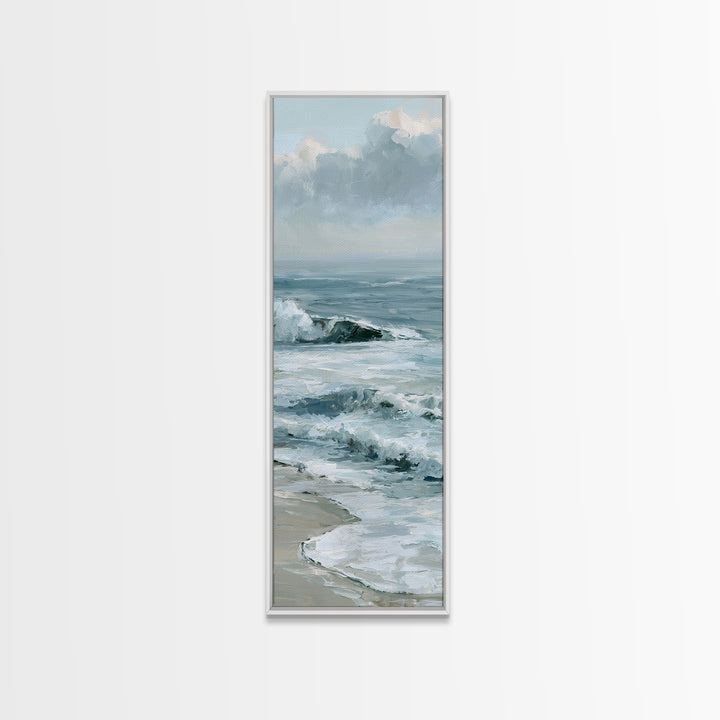 Calm Blue Horizon Canvas Print, Seascape Art, Coastal Wall Art, Coastal Decor, Fine Art, Seascape, Luxury Decor, Room Decor, SEA-1x3-14