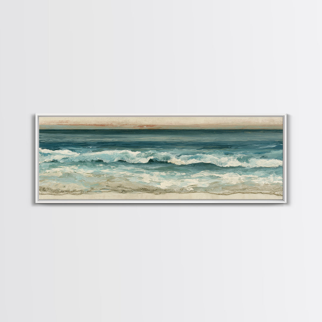 Minimal Horizon Line Canvas Print, Seascape Art, Living Room Wall Art, Coastal Decor, Fine Art, Seascape, Statement Artwork, SEA-3x1-8
