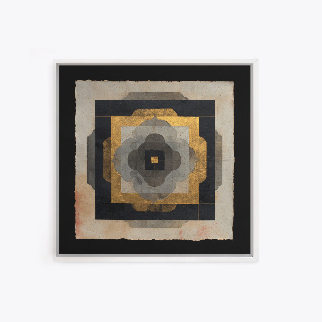 Metatron Cube with Celestial Background Canvas Print, Sacred Geometry Art, Canvas Wall Art, Living Room Decor, Abstract Art, SGA-1x1-3