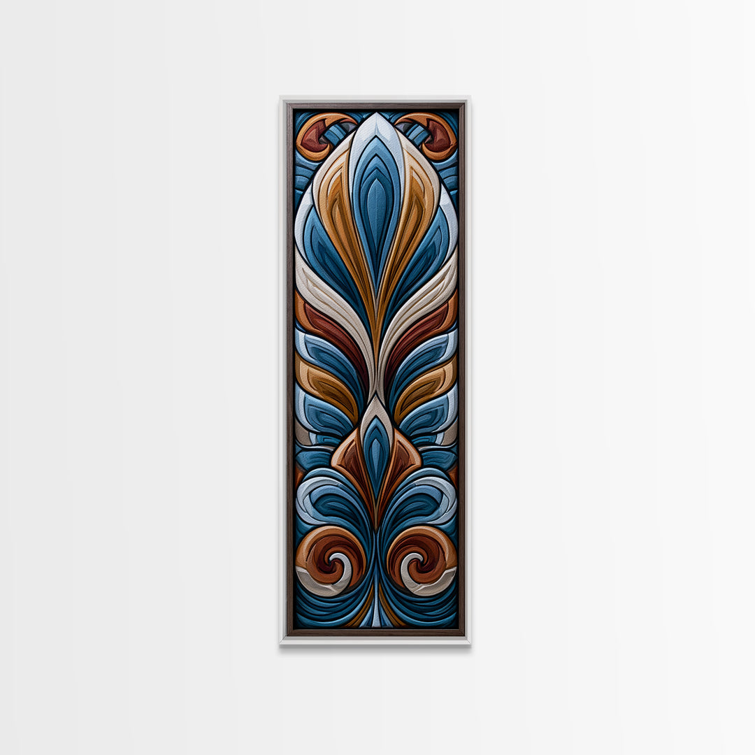 Angel Wings Built from Symmetrical Arcs Canvas Print, Sacred Geometry Art, Wall Art, Living Room Decor, Fine Art, Geometry, SGA-1x3-35