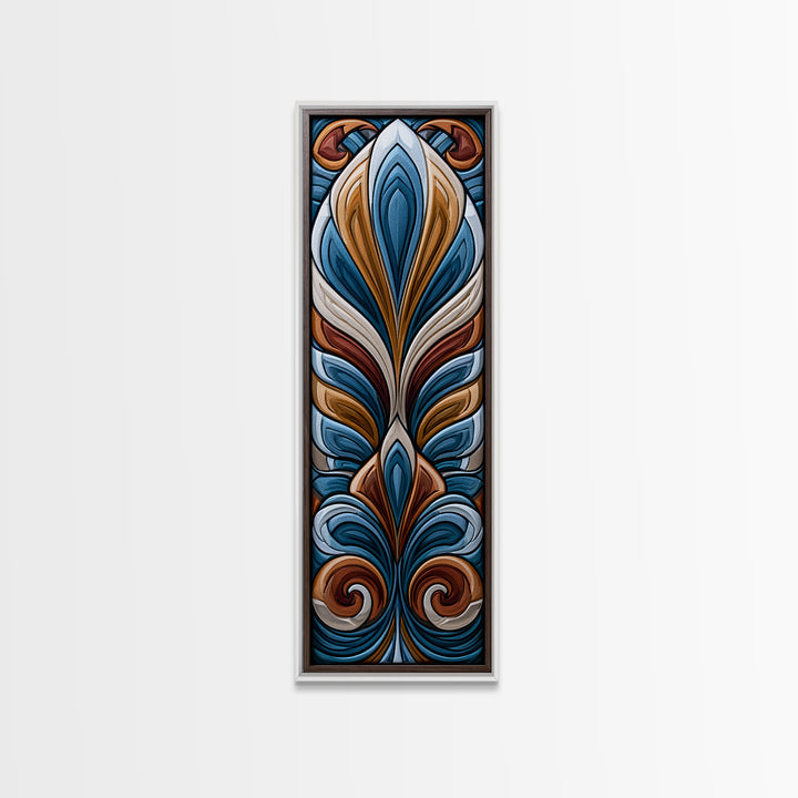 Angel Wings Built from Symmetrical Arcs Canvas Print, Sacred Geometry Art, Wall Art, Living Room Decor, Fine Art, Geometry, SGA-1x3-35