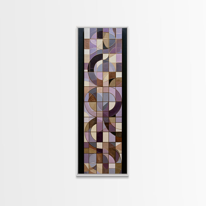 Crystal Grid Pattern Canvas Print, Sacred Geometry Art, Digital Download Art, Living Room Decor, Fine Art, Geometry, Home Decor, SGA-1x3-41