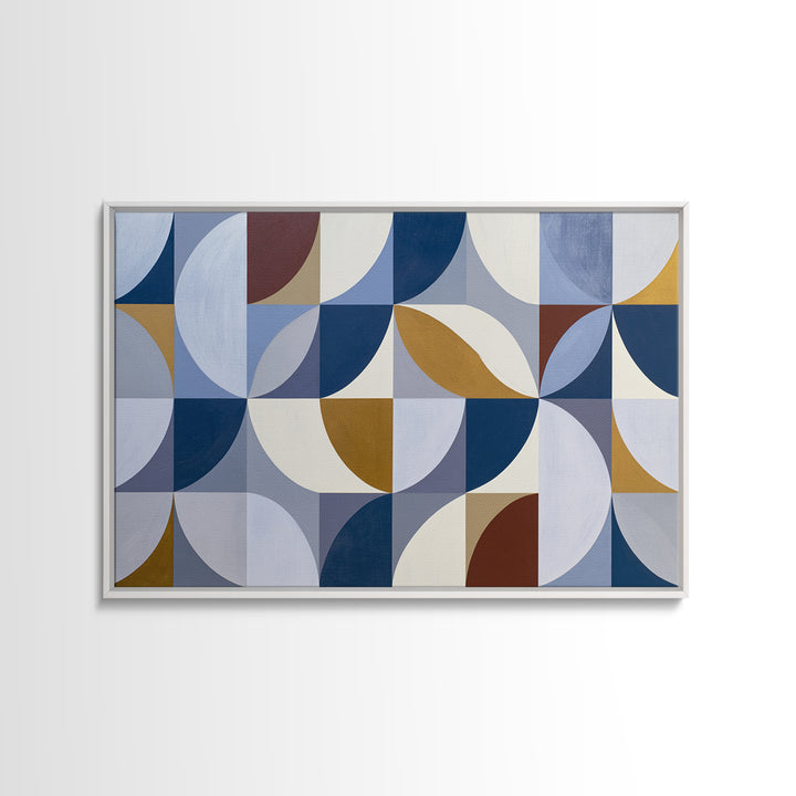 Crystal Grid Pattern Canvas Print, Sacred Geometry Art, Geometric Wall Art, Living Room Decor, Geometry, Neutral Decor, SGA-3x2-33