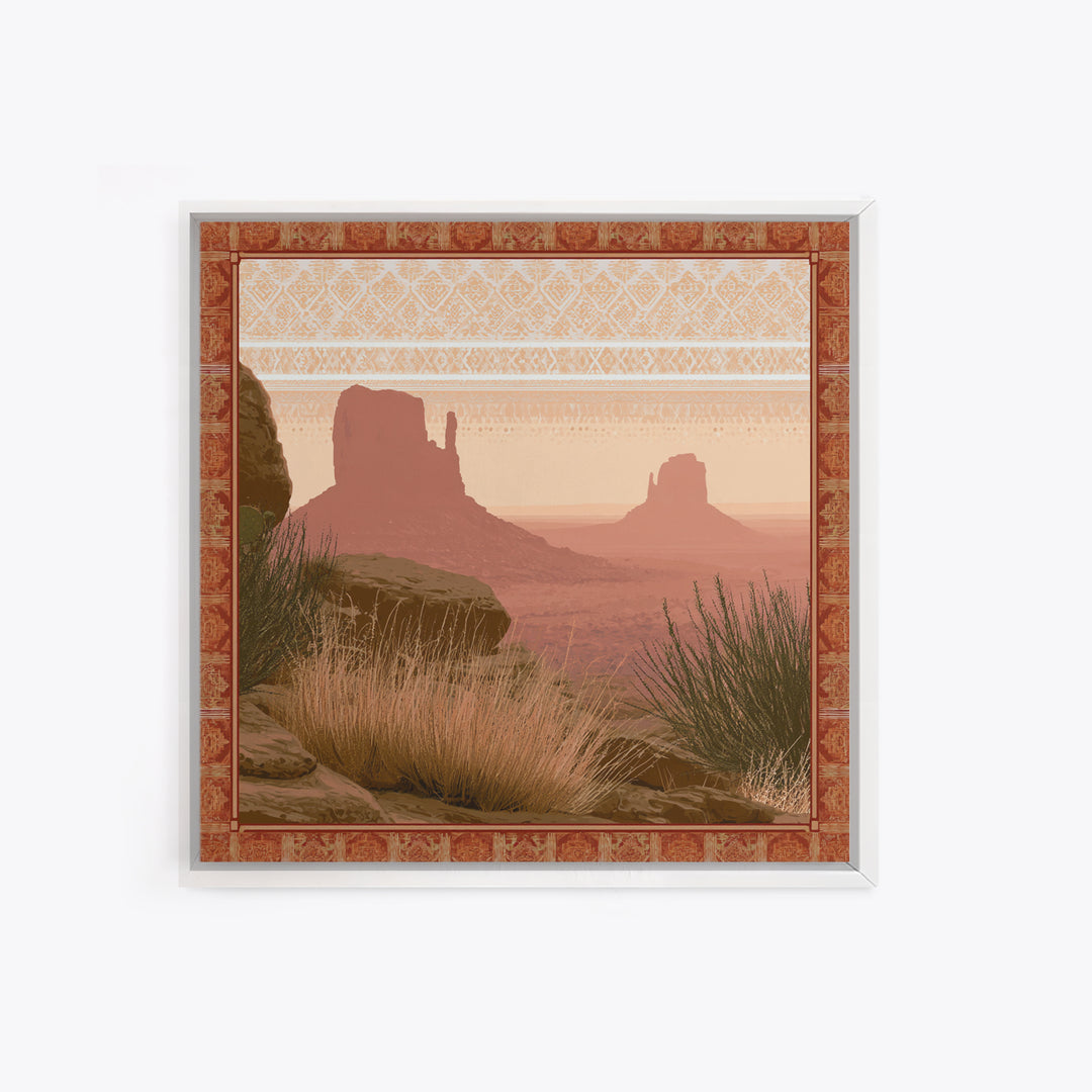 Monument Valley Silhouette Canvas Print, Southwestern Art, Native American Art, Southwestern Decor, Mesa, Luxury Decor, SOU-1x1-10
