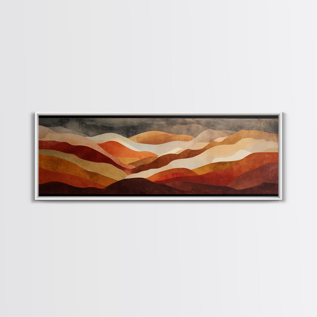 Saguaro Cactus under Enormous Sunset Canvas Print, Southwestern Art, Oil Paintings, Southwestern Decor, Fine Art, Mesa, SOU-3x1-42