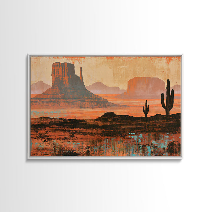 Tribal Blanket Abstract Without Sacred Copying Canvas Print, Southwestern Art, Oil Paintings, Southwestern Decor, Abstract Art, SOU-3x2-66