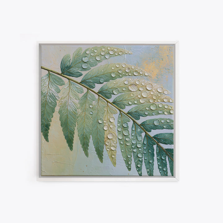 Fern Leaf Closeup Canvas Print, Spa Art, Gallery Decor, Spa Decor, Fine Art, Serenity, Wall Art, Home Decor, Wall Decor, SPA-1x1-59
