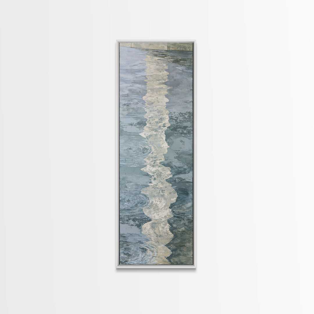 Abstract Water Ripples Canvas Print, Spa Art, Neutral Decor, Spa Decor, Fine Art, Serenity, Home Decor, Wall Decor, SPA-1x3-18
